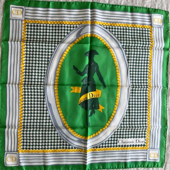 Rare Christian Dior Vintage Silk Scarf – “Le New Look” / Miss Dior Tribute - Picture 10 of 10